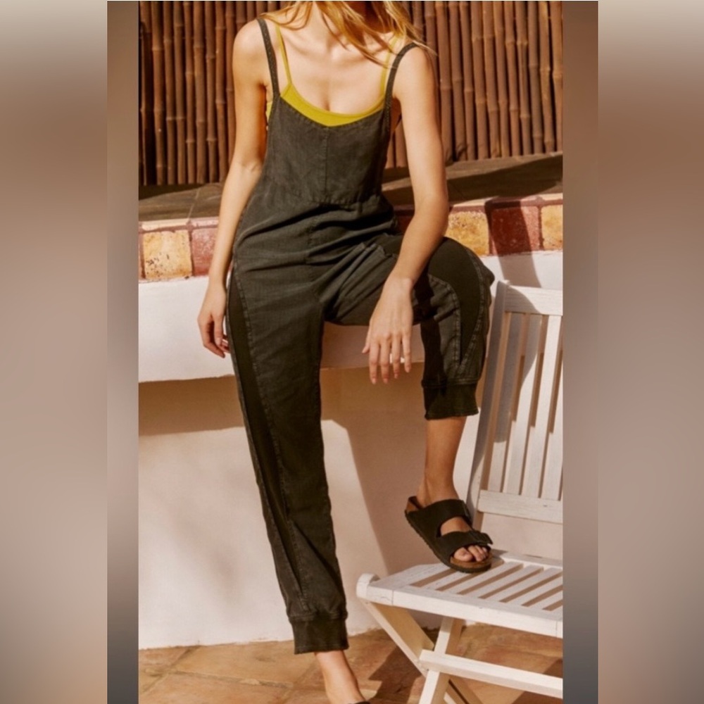 Free People Movement Split Rock Jumpsuit Overalls Size XS